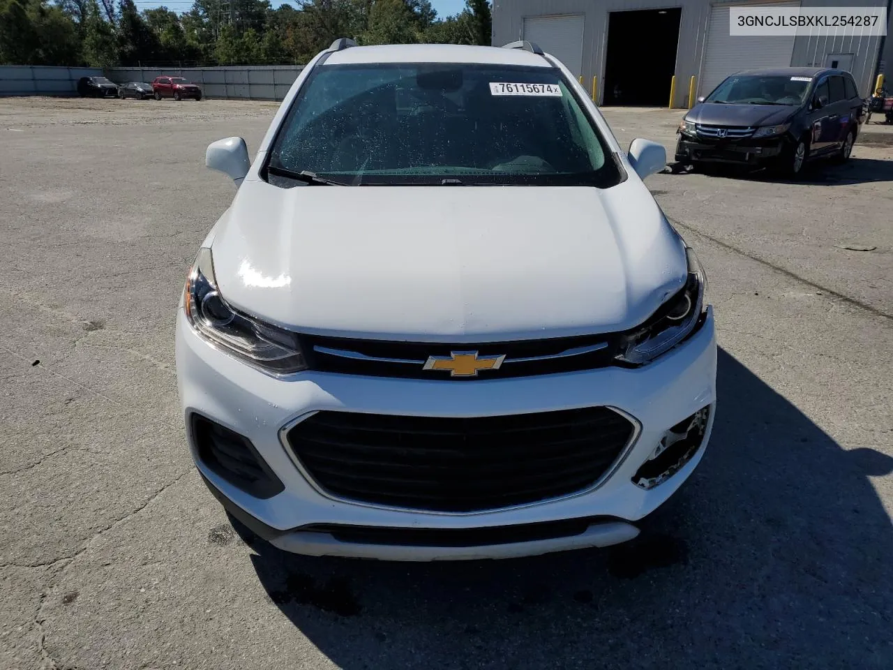 2019 Chevrolet Trax 1Lt VIN: 3GNCJLSBXKL254287 Lot: 76115674