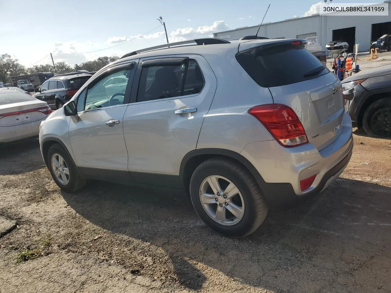 2019 Chevrolet Trax 1Lt VIN: 3GNCJLSB8KL341959 Lot: 76164384