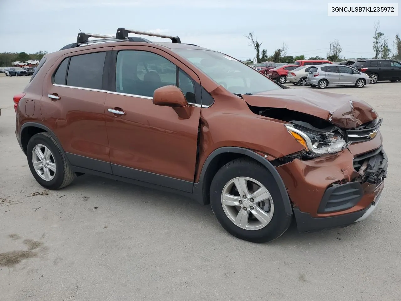 2019 Chevrolet Trax 1Lt VIN: 3GNCJLSB7KL235972 Lot: 76293404