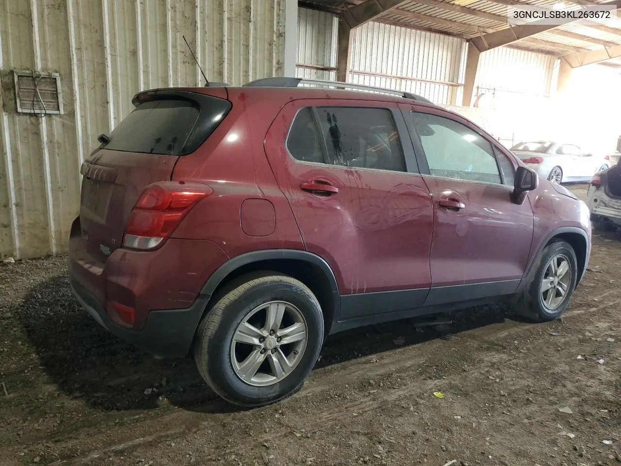 2019 Chevrolet Trax 1Lt VIN: 3GNCJLSB3KL263672 Lot: 76309884