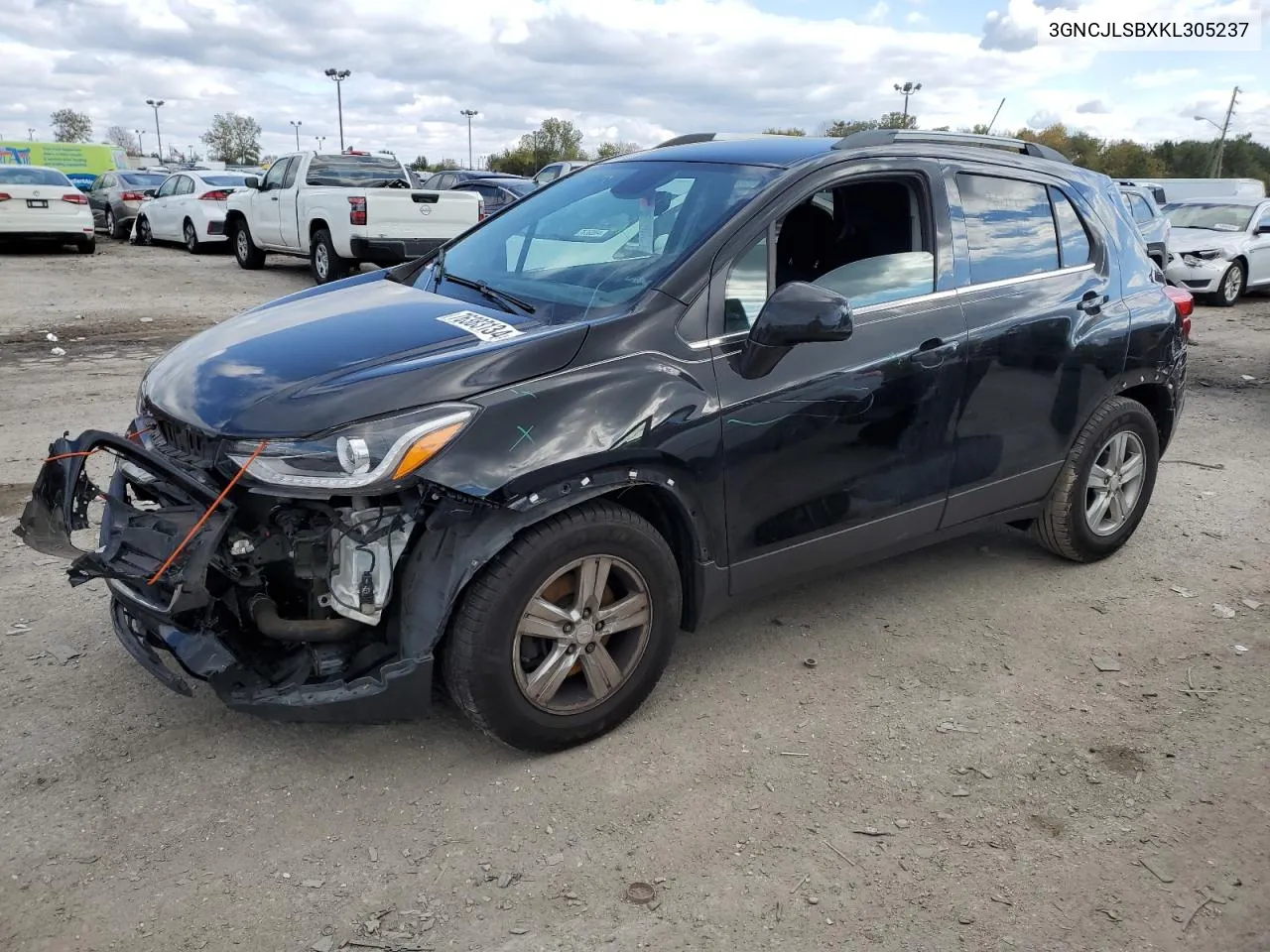 2019 Chevrolet Trax 1Lt VIN: 3GNCJLSBXKL305237 Lot: 76383134