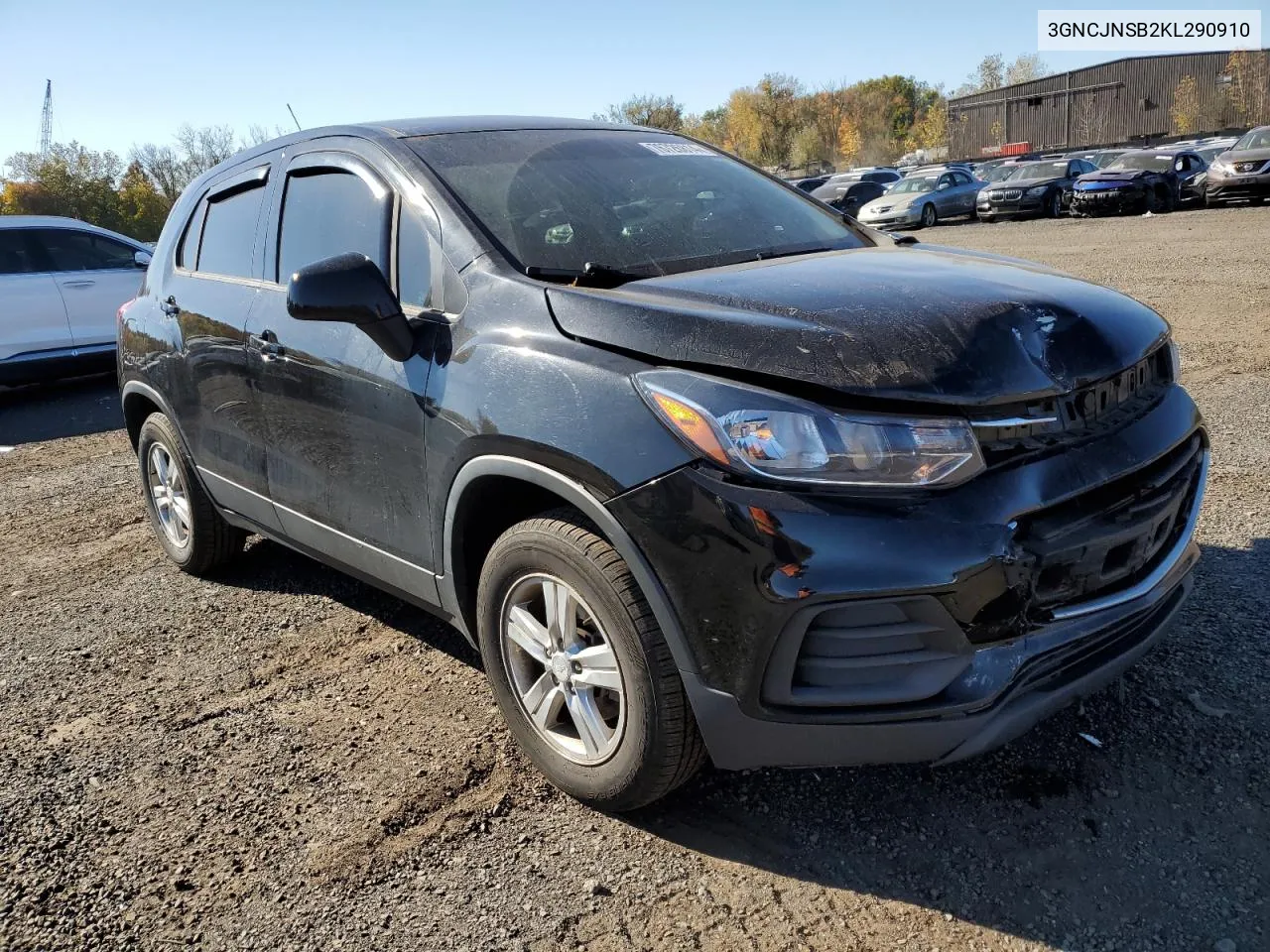 2019 Chevrolet Trax Ls VIN: 3GNCJNSB2KL290910 Lot: 76726814