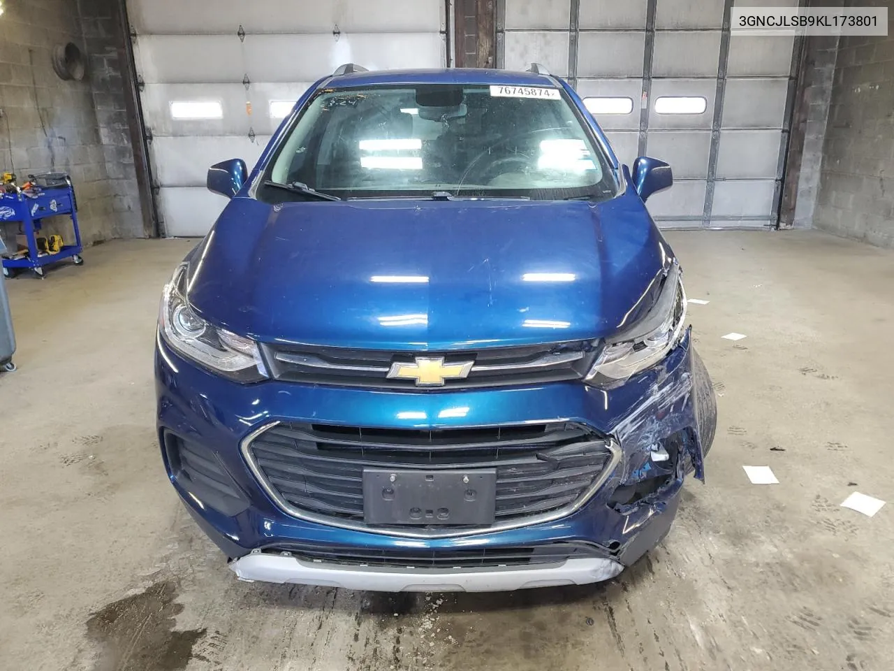 2019 Chevrolet Trax 1Lt VIN: 3GNCJLSB9KL173801 Lot: 76745874