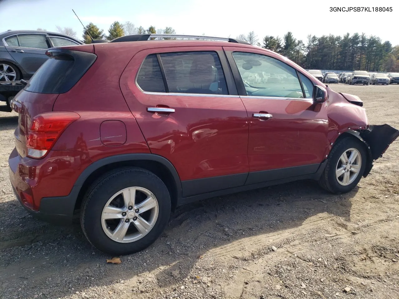 2019 Chevrolet Trax 1Lt VIN: 3GNCJPSB7KL188045 Lot: 76793364