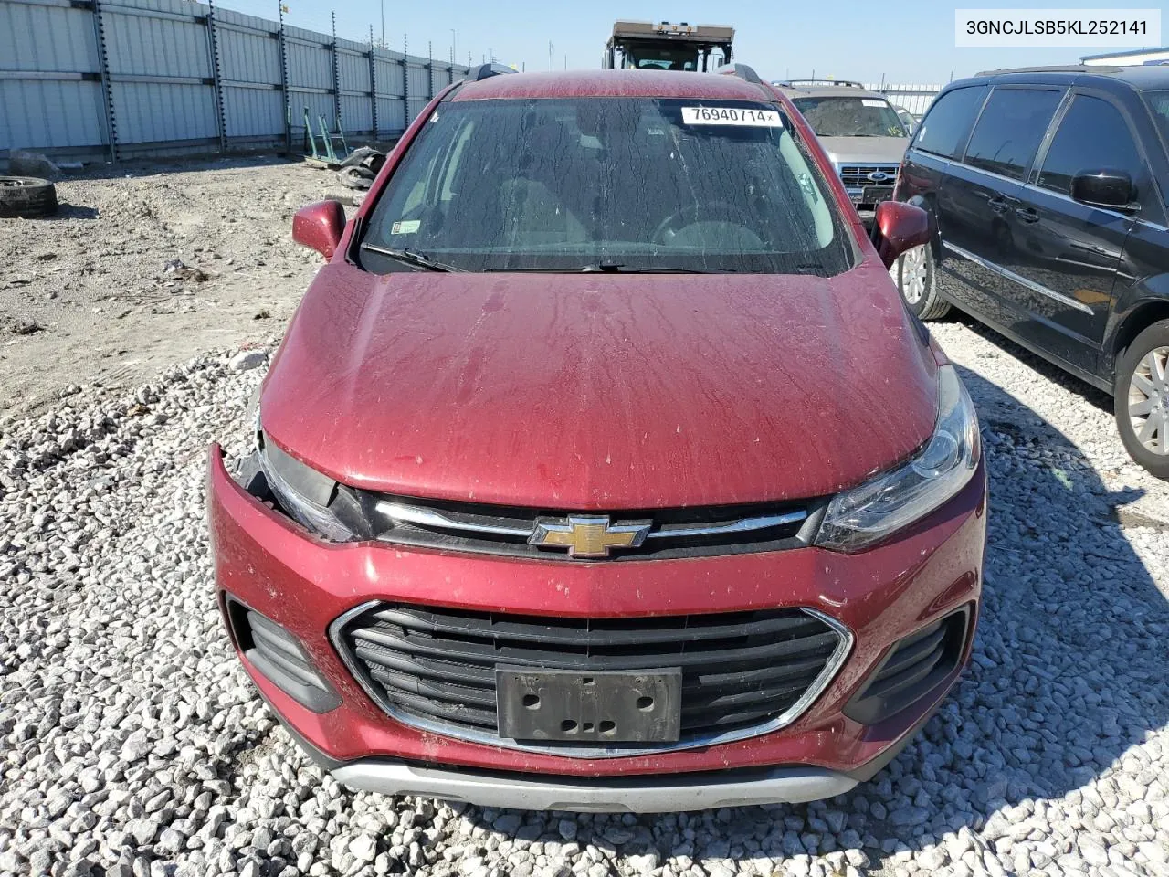 2019 Chevrolet Trax 1Lt VIN: 3GNCJLSB5KL252141 Lot: 76940714