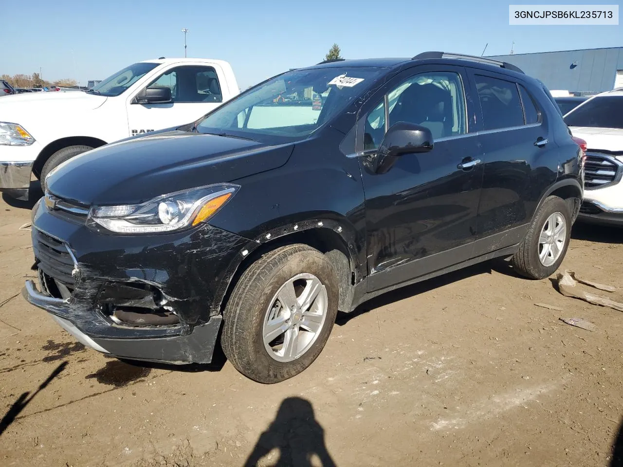 2019 Chevrolet Trax 1Lt VIN: 3GNCJPSB6KL235713 Lot: 76974044