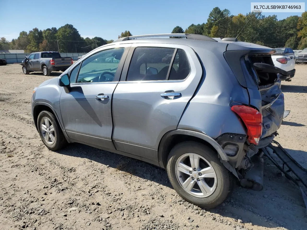 2019 Chevrolet Trax 1Lt VIN: KL7CJLSB9KB746963 Lot: 77083494