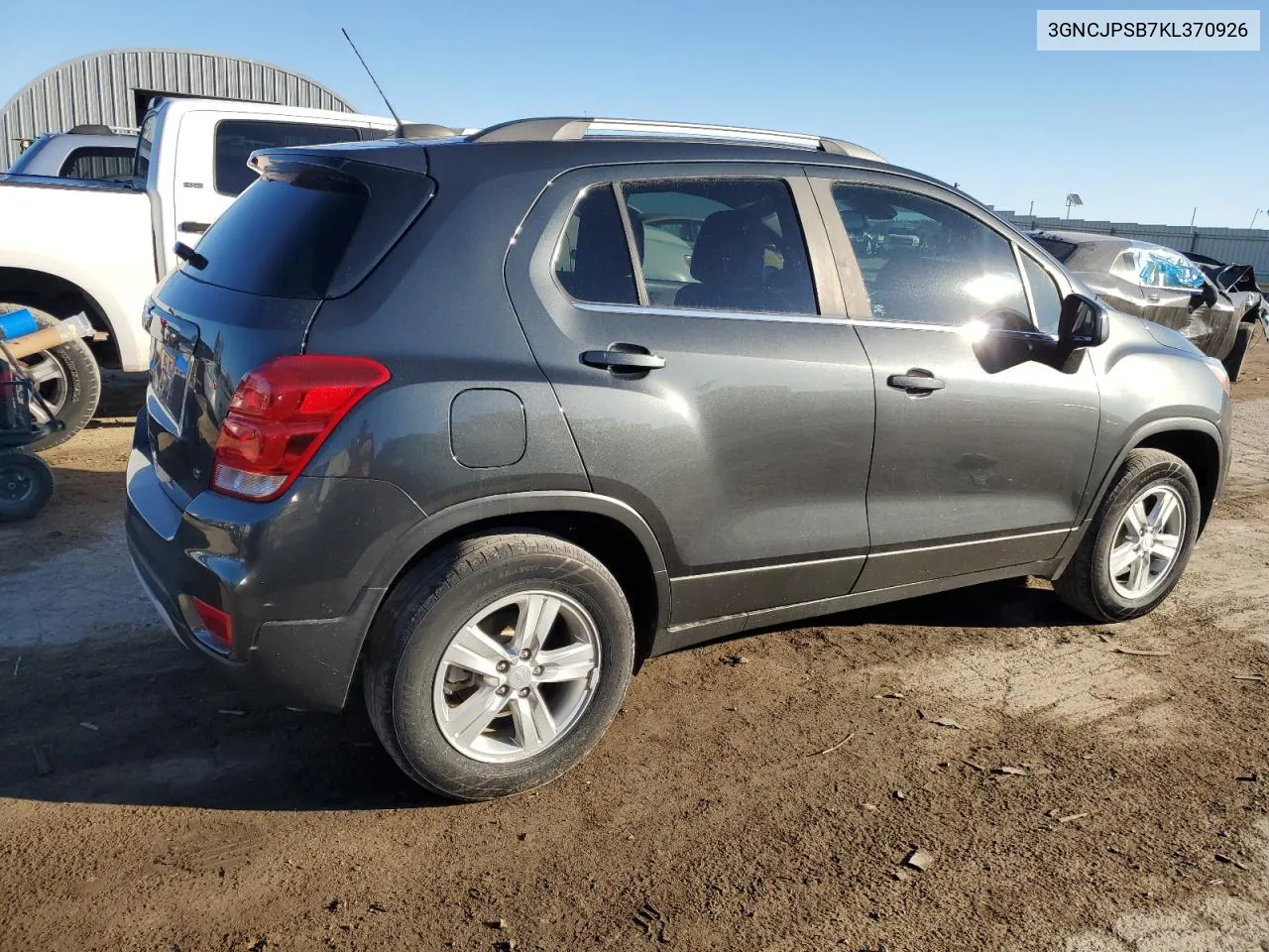 2019 Chevrolet Trax 1Lt VIN: 3GNCJPSB7KL370926 Lot: 77096804