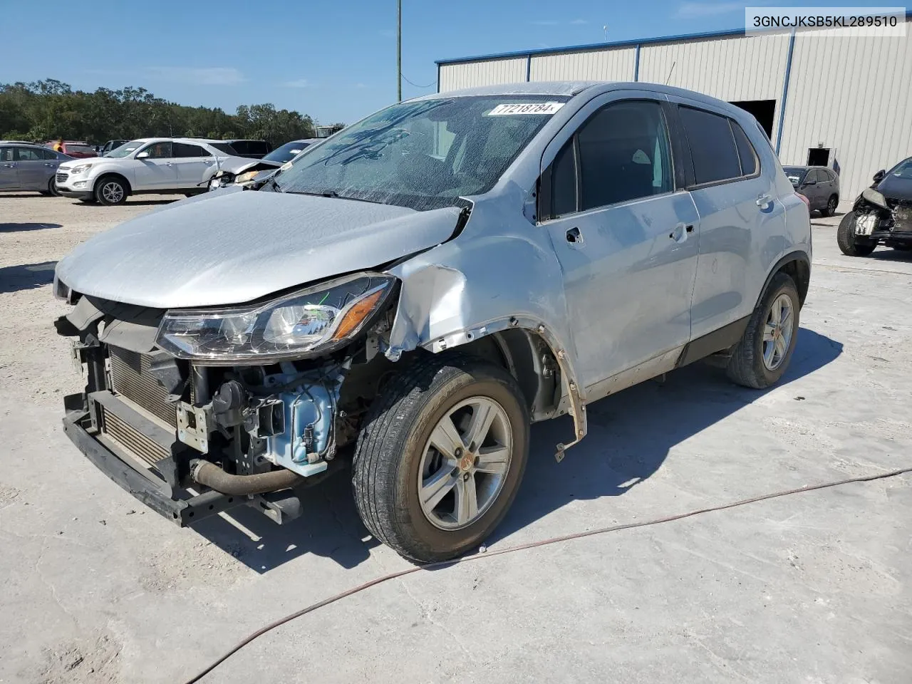 2019 Chevrolet Trax Ls VIN: 3GNCJKSB5KL289510 Lot: 77218784