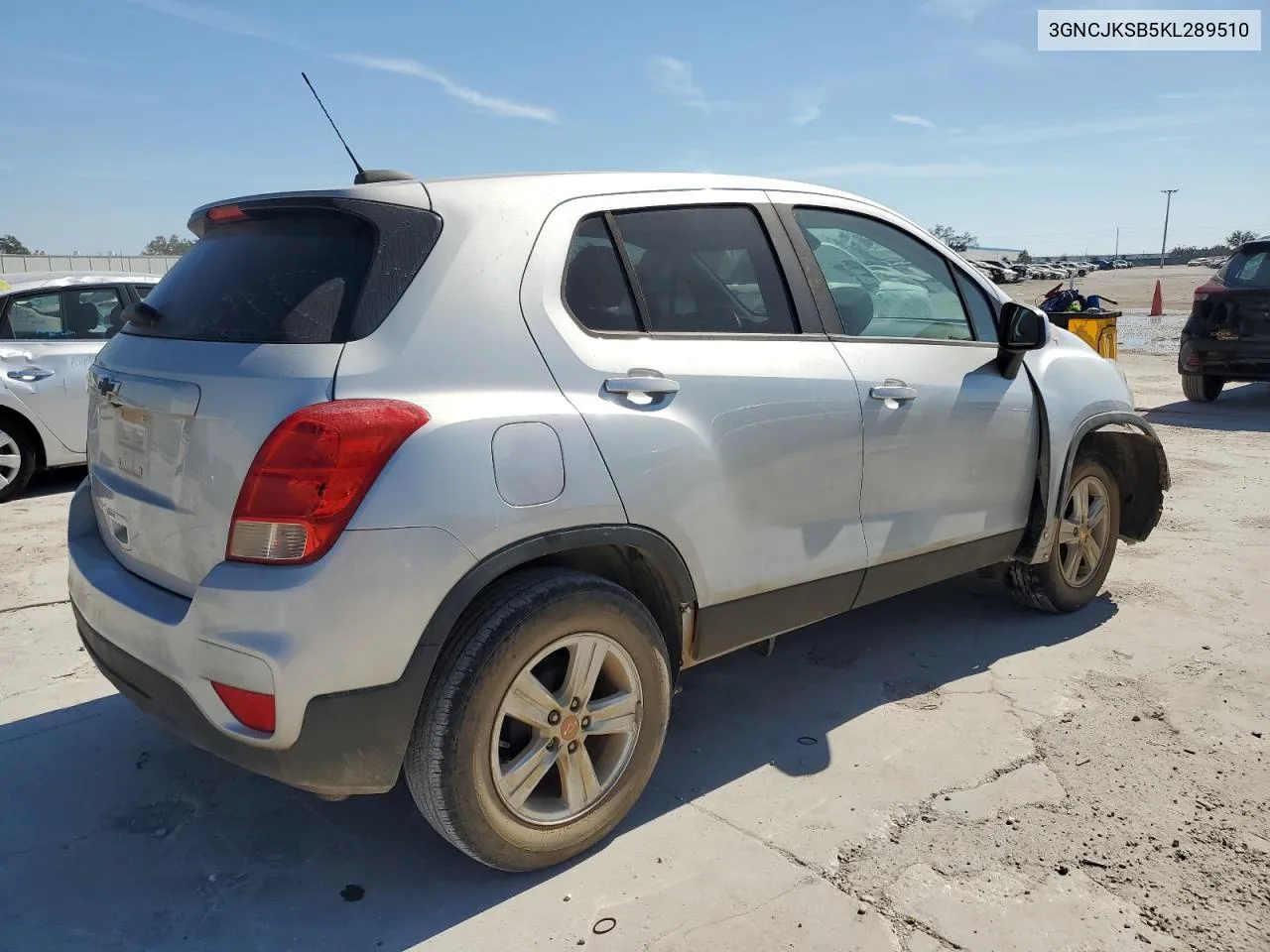 2019 Chevrolet Trax Ls VIN: 3GNCJKSB5KL289510 Lot: 77218784