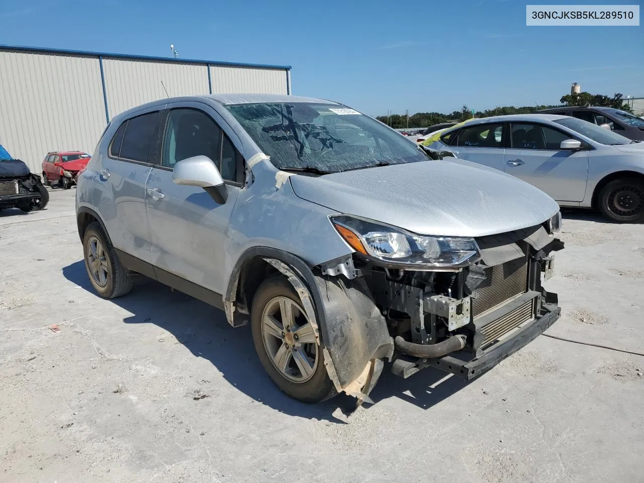 2019 Chevrolet Trax Ls VIN: 3GNCJKSB5KL289510 Lot: 77218784