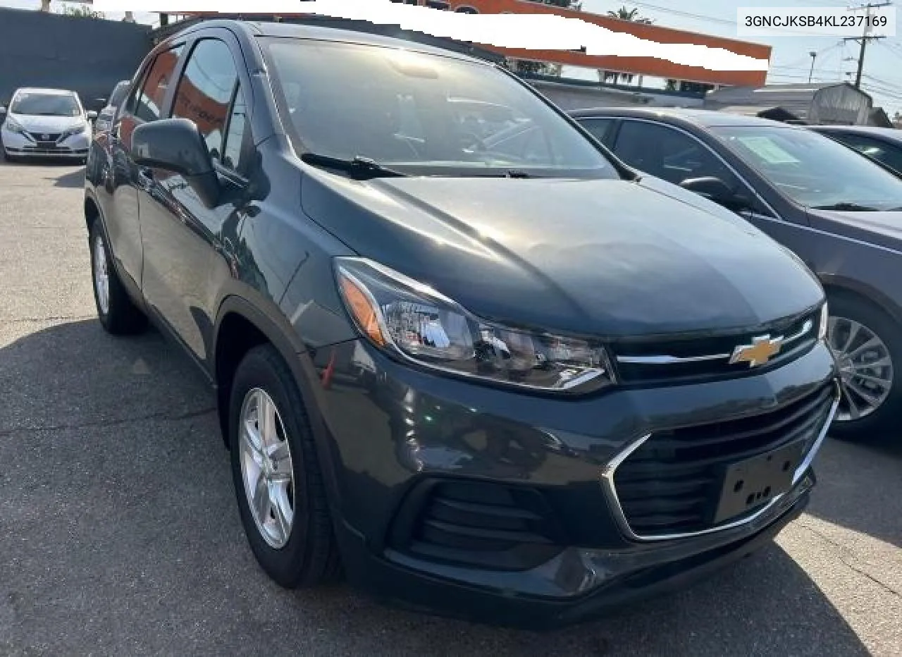 2019 Chevrolet Trax Ls VIN: 3GNCJKSB4KL237169 Lot: 77235054