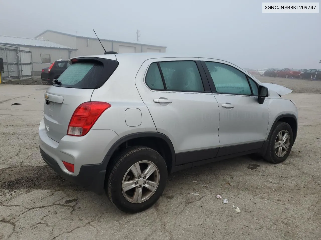 2019 Chevrolet Trax Ls VIN: 3GNCJNSB8KL209747 Lot: 77274204