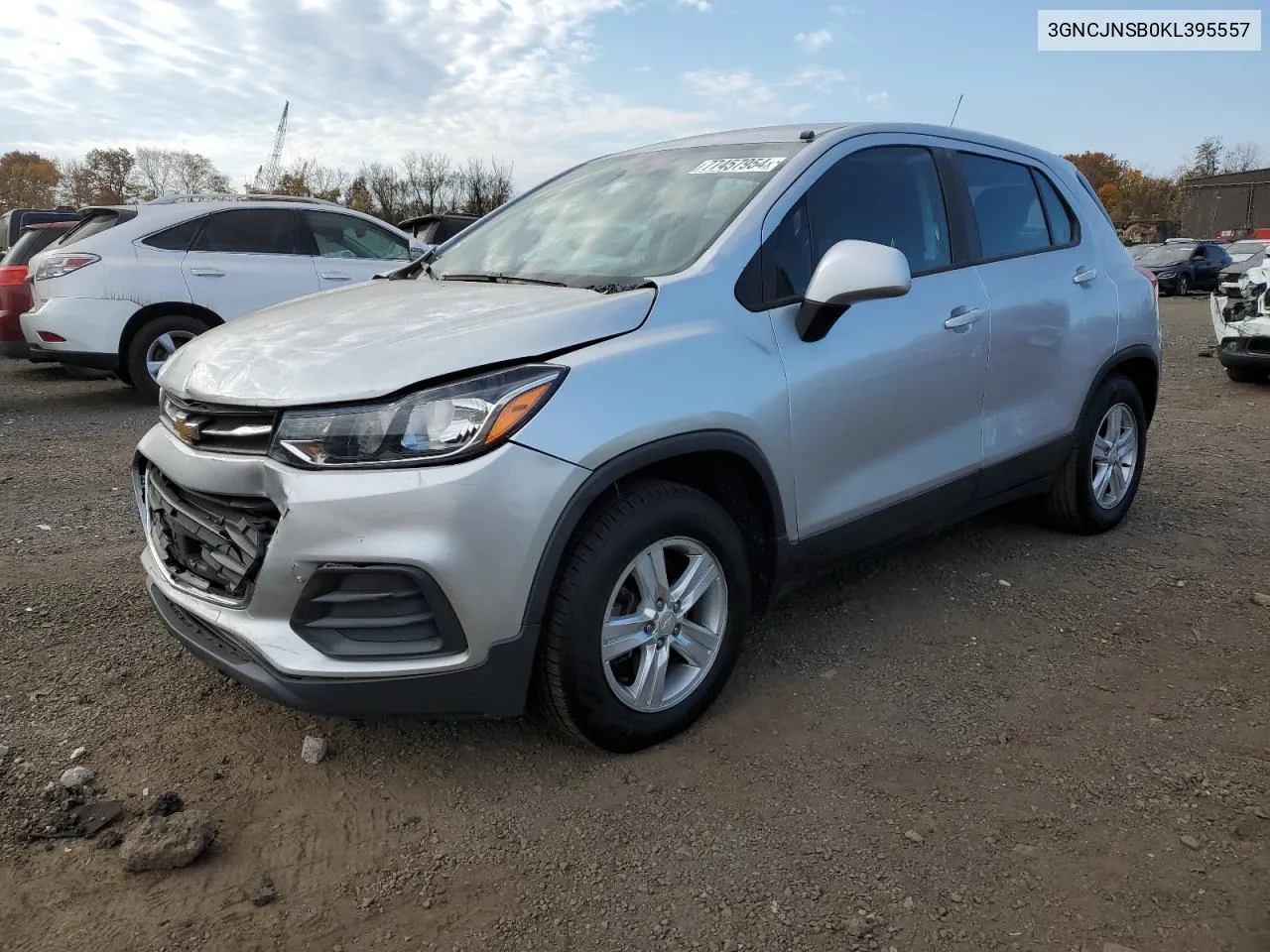 2019 Chevrolet Trax Ls VIN: 3GNCJNSB0KL395557 Lot: 77457954