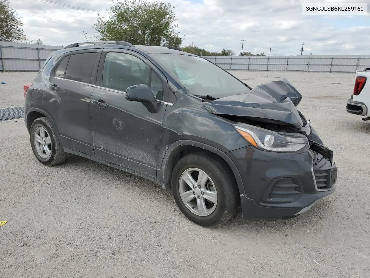 2019 Chevrolet Trax 1Lt VIN: 3GNCJLSB6KL269160 Lot: 77487004