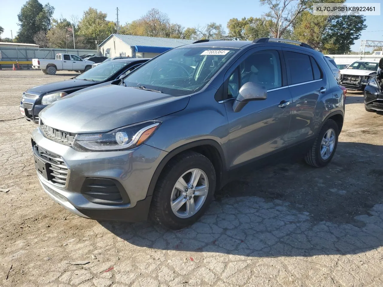 2019 Chevrolet Trax 1Lt VIN: KL7CJPSB1KB922461 Lot: 77665364