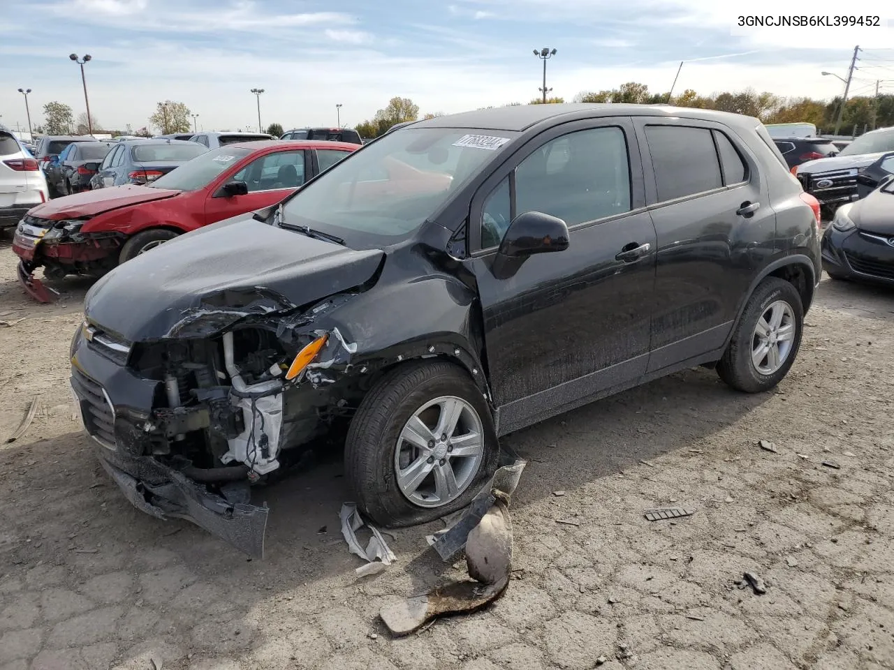 2019 Chevrolet Trax Ls VIN: 3GNCJNSB6KL399452 Lot: 77683244