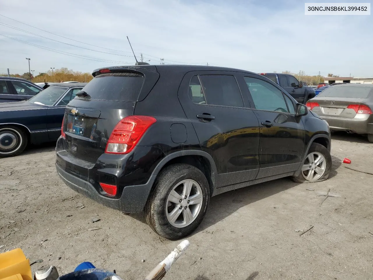 2019 Chevrolet Trax Ls VIN: 3GNCJNSB6KL399452 Lot: 77683244