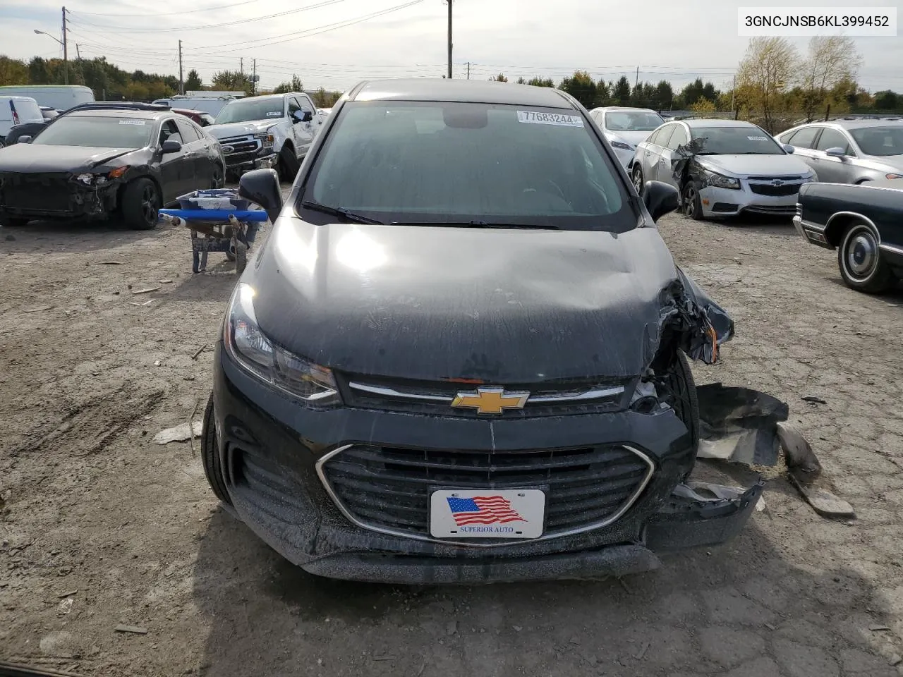 2019 Chevrolet Trax Ls VIN: 3GNCJNSB6KL399452 Lot: 77683244