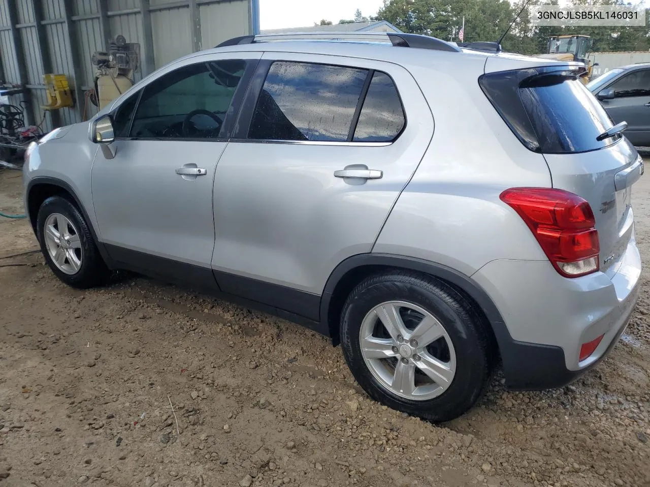 2019 Chevrolet Trax 1Lt VIN: 3GNCJLSB5KL146031 Lot: 77703274