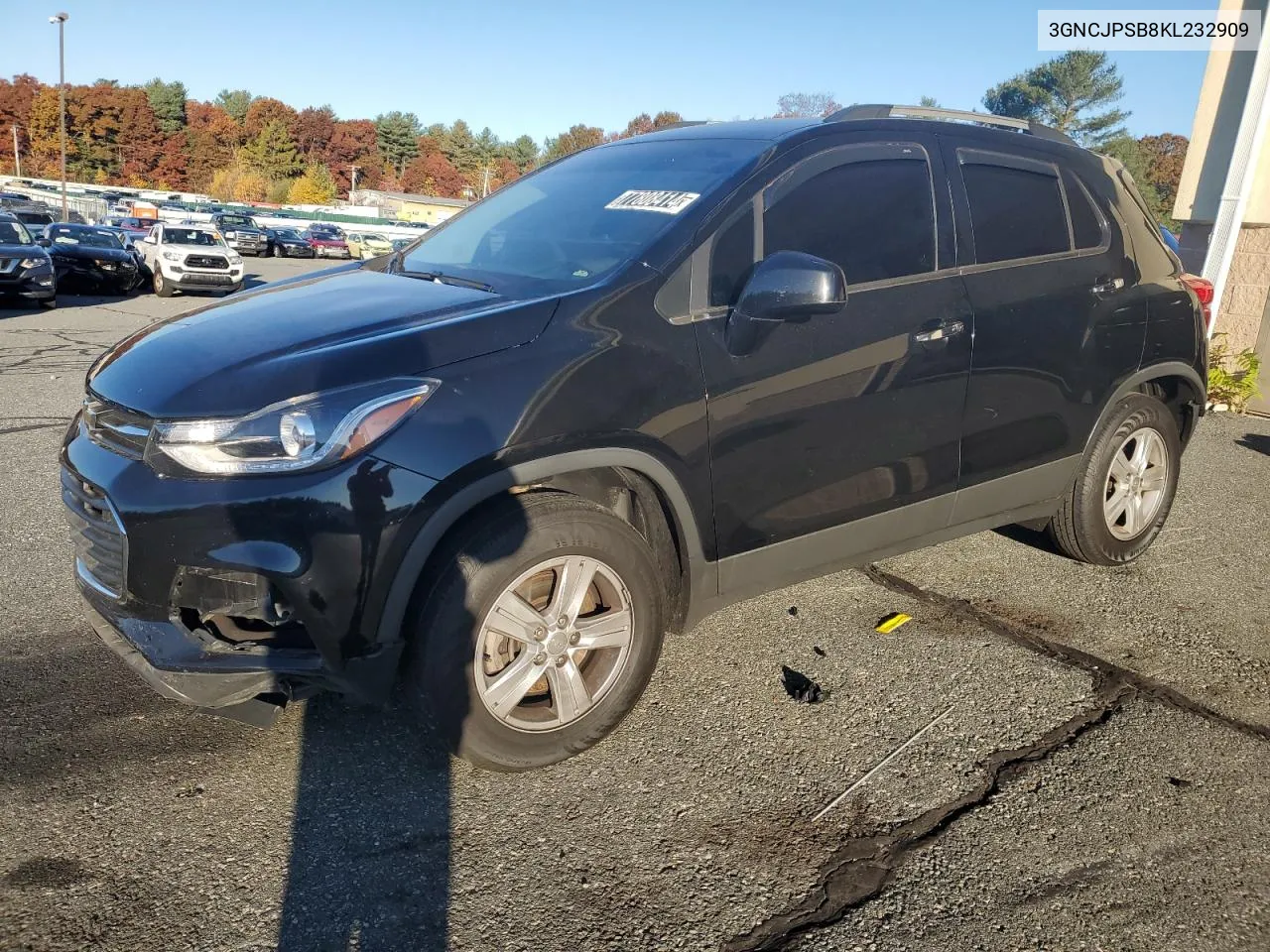 2019 Chevrolet Trax 1Lt VIN: 3GNCJPSB8KL232909 Lot: 77808414