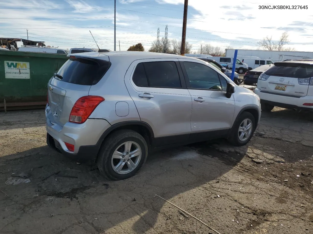 2019 Chevrolet Trax Ls VIN: 3GNCJKSB0KL327645 Lot: 77814294