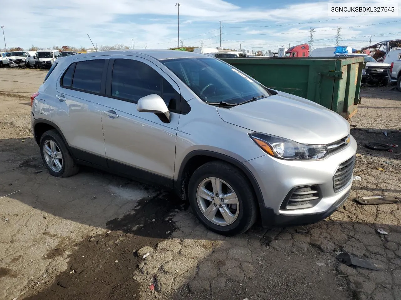 2019 Chevrolet Trax Ls VIN: 3GNCJKSB0KL327645 Lot: 77814294