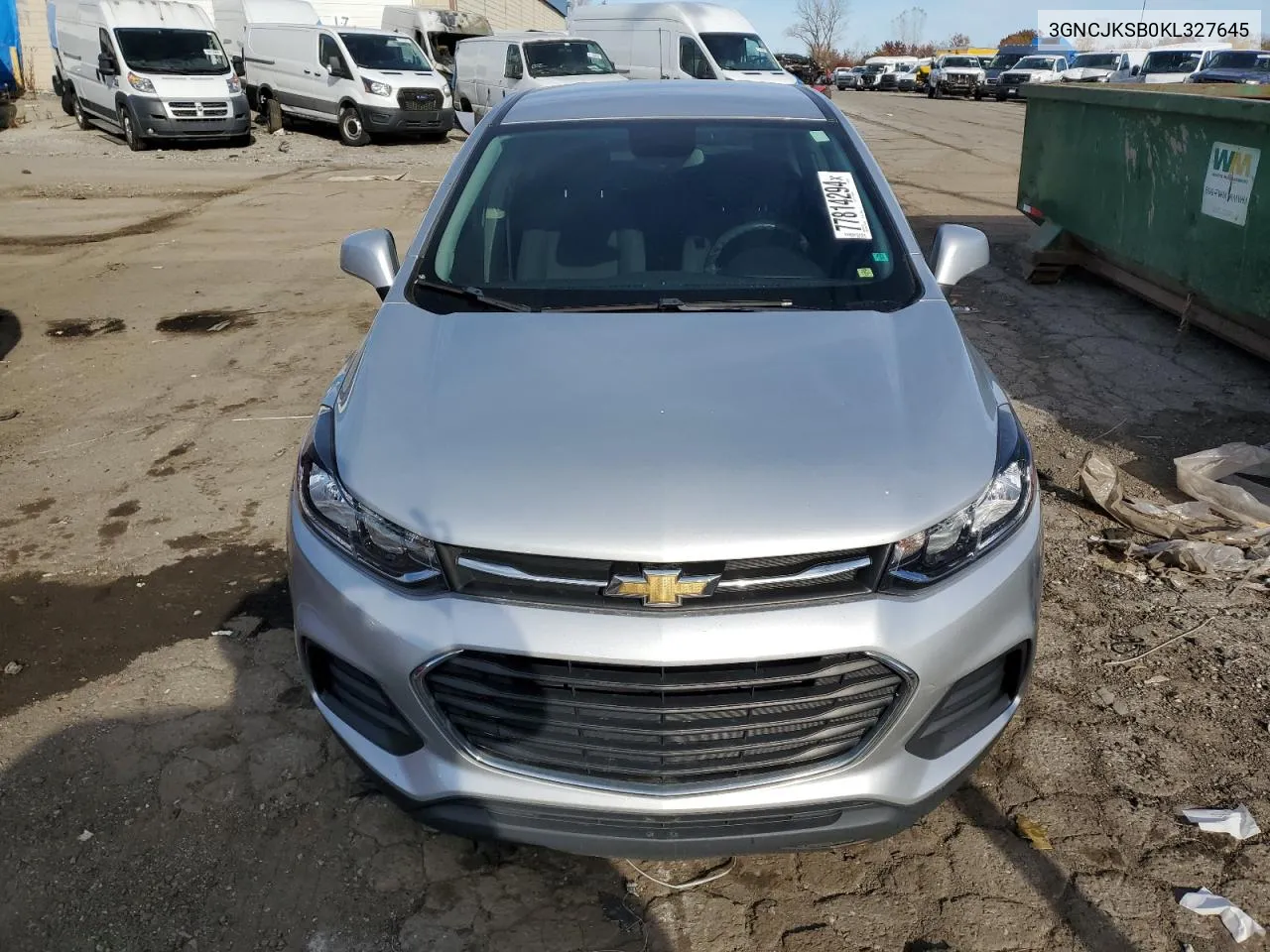 2019 Chevrolet Trax Ls VIN: 3GNCJKSB0KL327645 Lot: 77814294