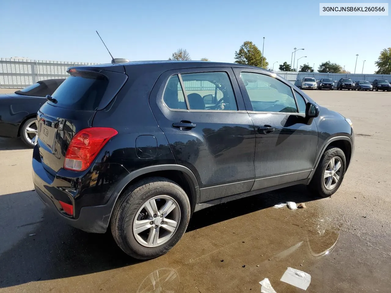 2019 Chevrolet Trax Ls VIN: 3GNCJNSB6KL260566 Lot: 77962594