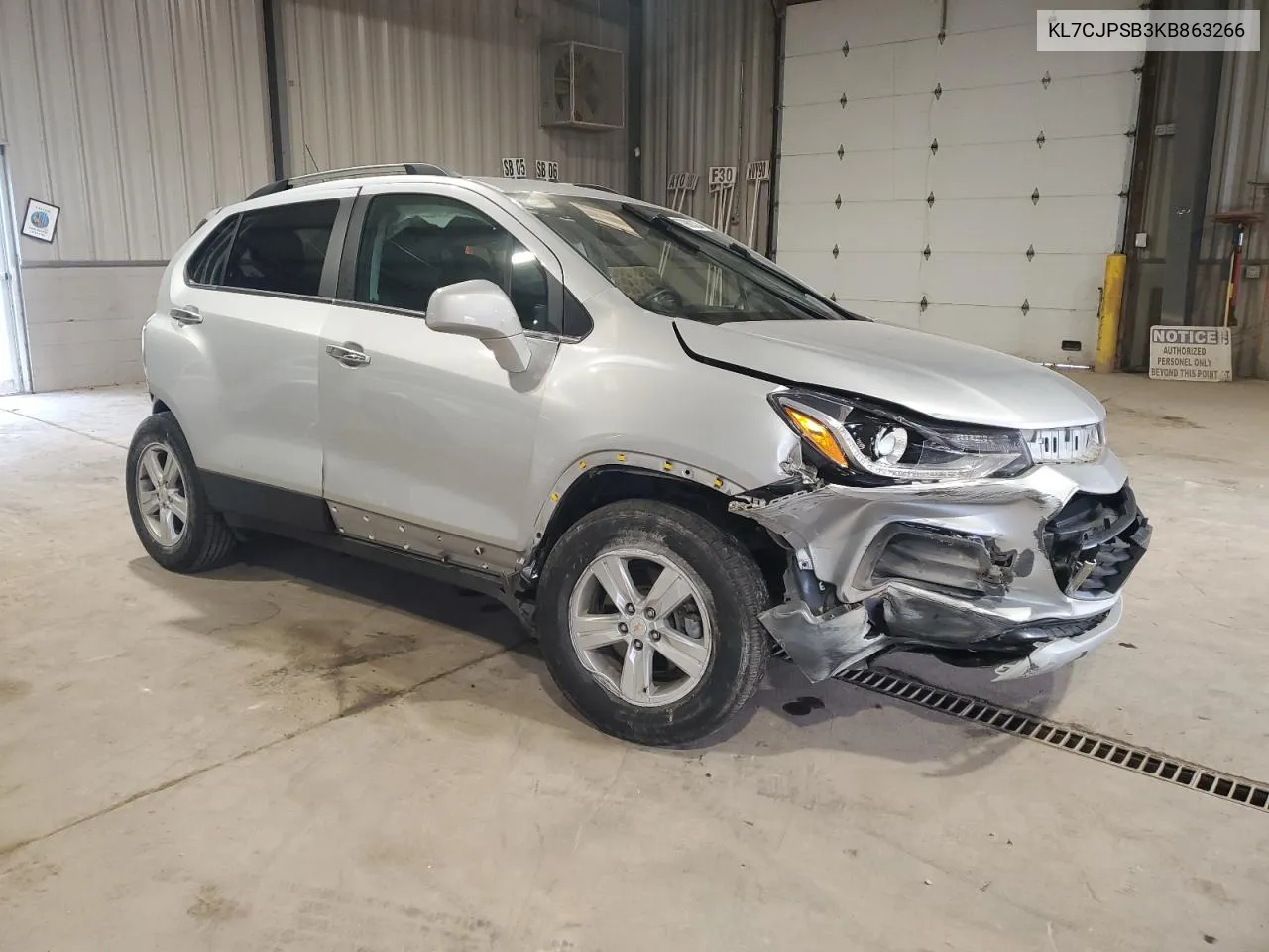 2019 Chevrolet Trax 1Lt VIN: KL7CJPSB3KB863266 Lot: 77980324