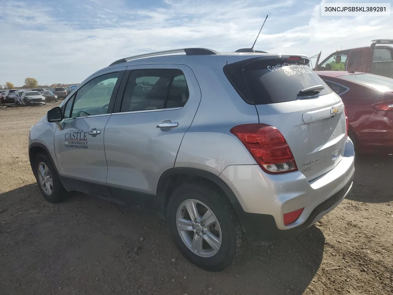 2019 Chevrolet Trax 1Lt VIN: 3GNCJPSB5KL389281 Lot: 78019844