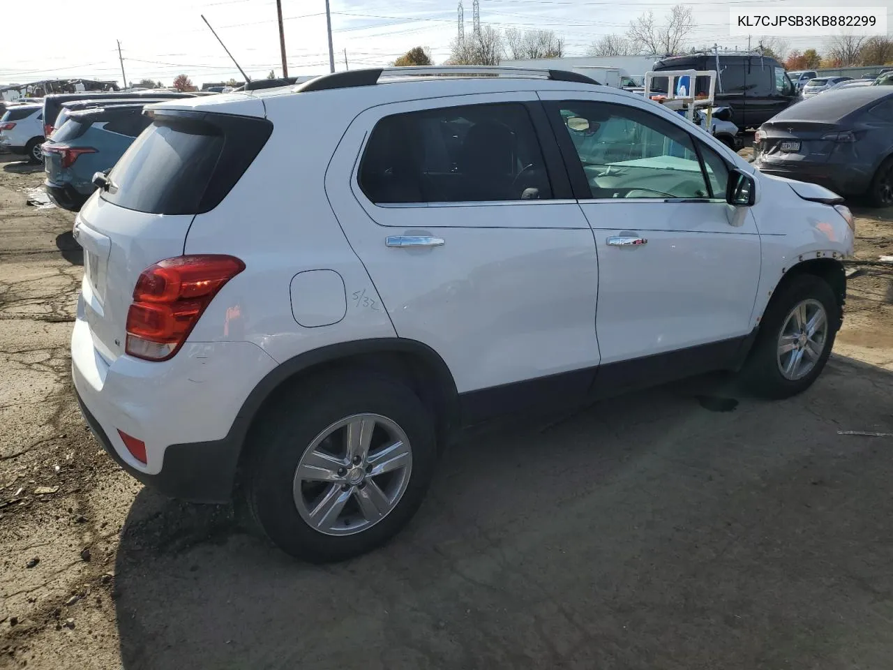 KL7CJPSB3KB882299 2019 Chevrolet Trax 1Lt