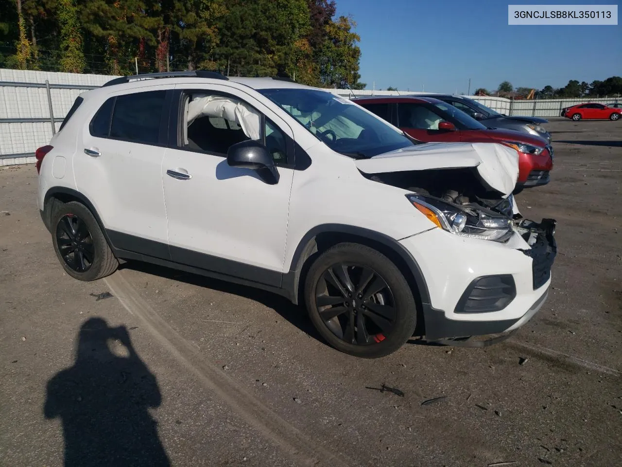 2019 Chevrolet Trax 1Lt VIN: 3GNCJLSB8KL350113 Lot: 78233674