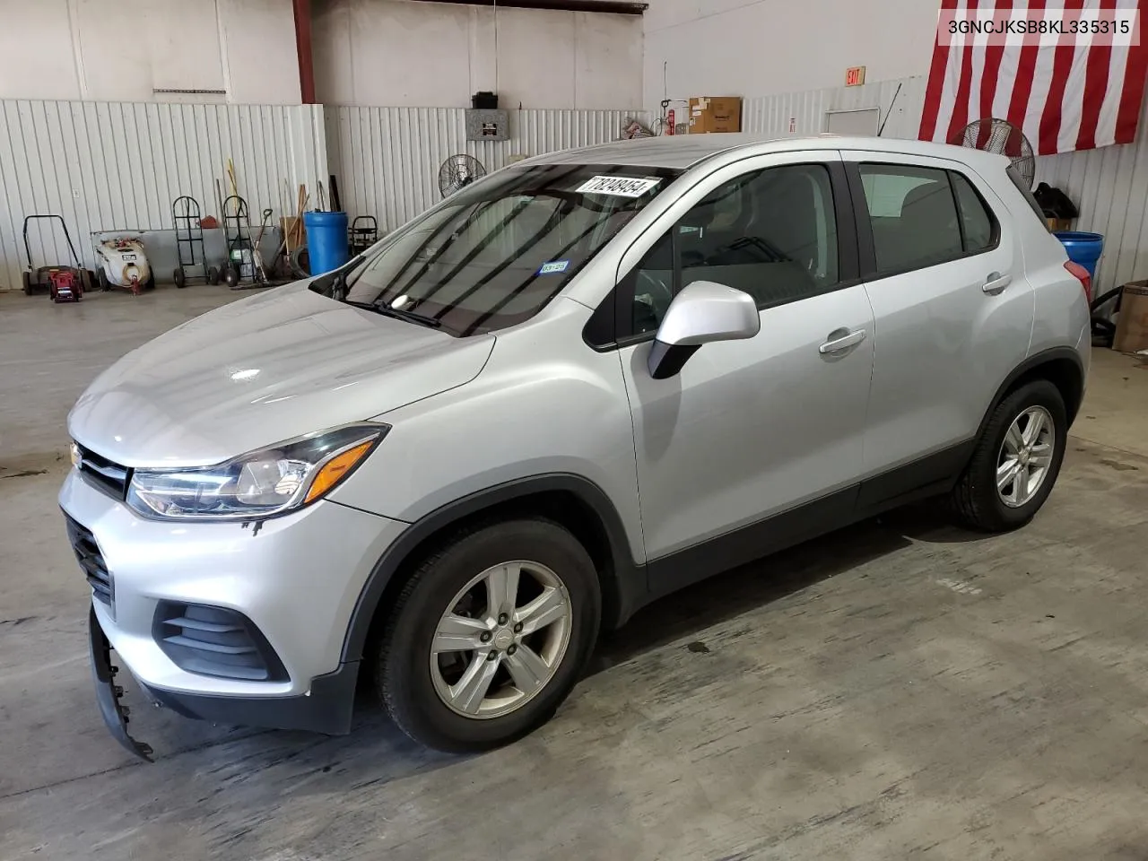 2019 Chevrolet Trax Ls VIN: 3GNCJKSB8KL335315 Lot: 78248454