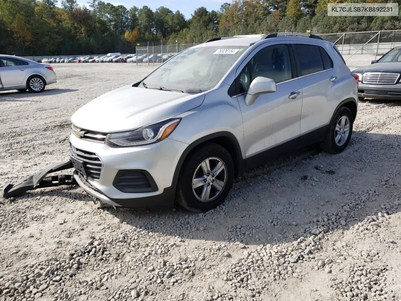 2019 Chevrolet Trax 1Lt VIN: KL7CJLSB7KB892231 Lot: 78326154