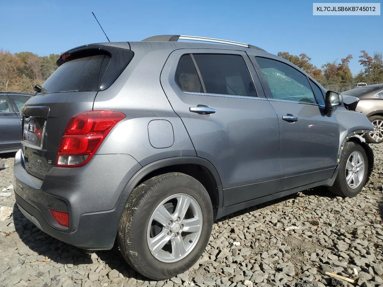 2019 Chevrolet Trax 1Lt VIN: KL7CJLSB6KB745012 Lot: 78370754