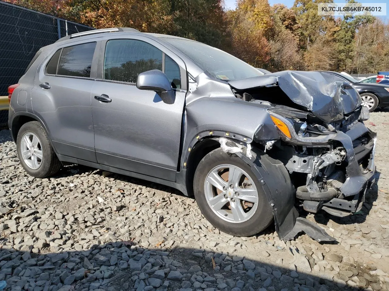 2019 Chevrolet Trax 1Lt VIN: KL7CJLSB6KB745012 Lot: 78370754