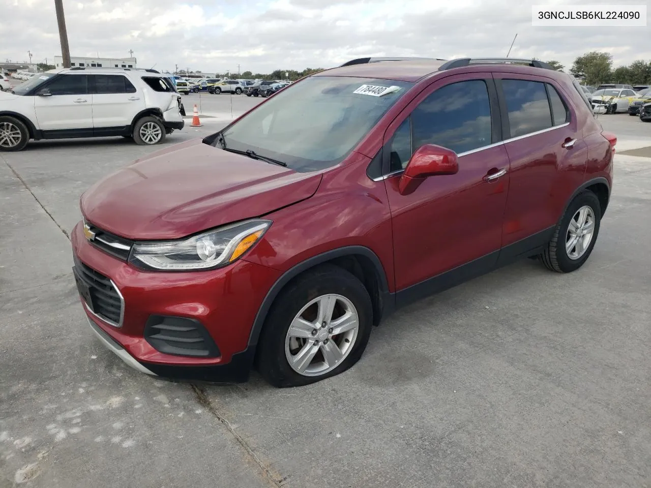 2019 Chevrolet Trax 1Lt VIN: 3GNCJLSB6KL224090 Lot: 78448084