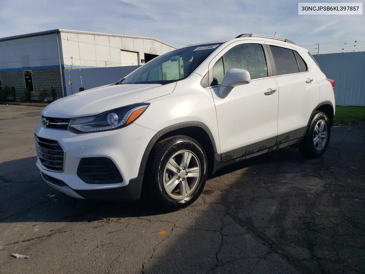 2019 Chevrolet Trax 1Lt VIN: 3GNCJPSB6KL397857 Lot: 78644174