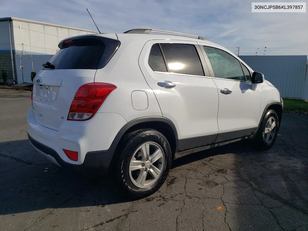 2019 Chevrolet Trax 1Lt VIN: 3GNCJPSB6KL397857 Lot: 78644174