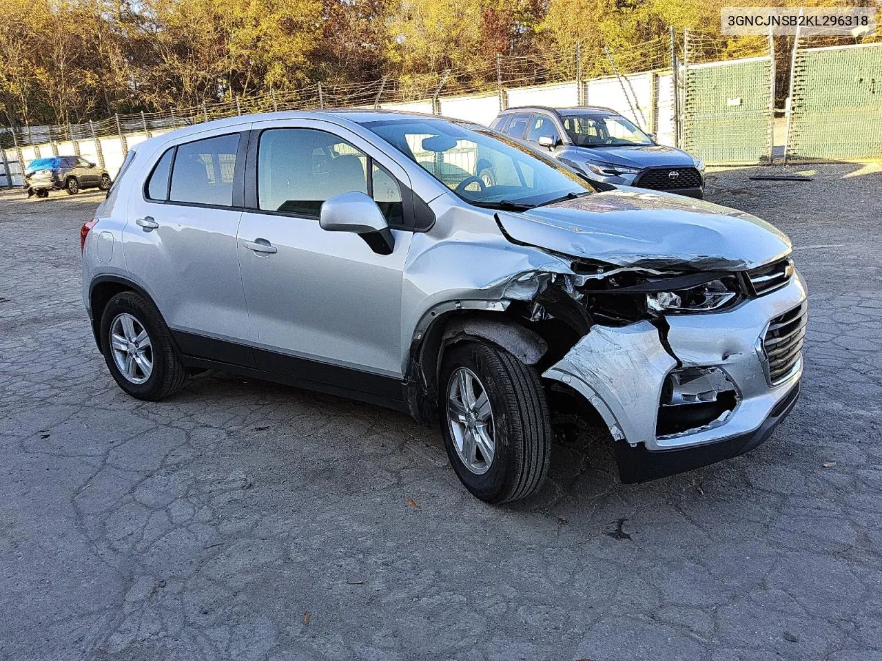 2019 Chevrolet Trax Ls VIN: 3GNCJNSB2KL296318 Lot: 78698644