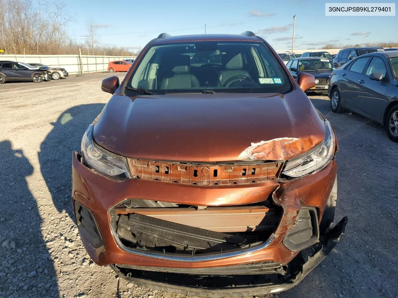 2019 Chevrolet Trax 1Lt VIN: 3GNCJPSB9KL279401 Lot: 78897384