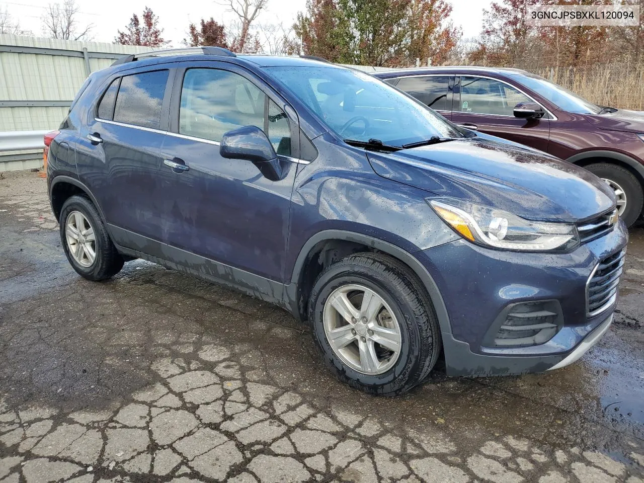 2019 Chevrolet Trax 1Lt VIN: 3GNCJPSBXKL120094 Lot: 78962034