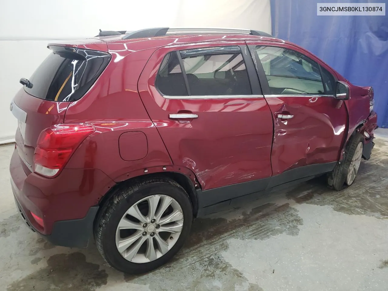 2019 Chevrolet Trax Premier VIN: 3GNCJMSB0KL130874 Lot: 79541384