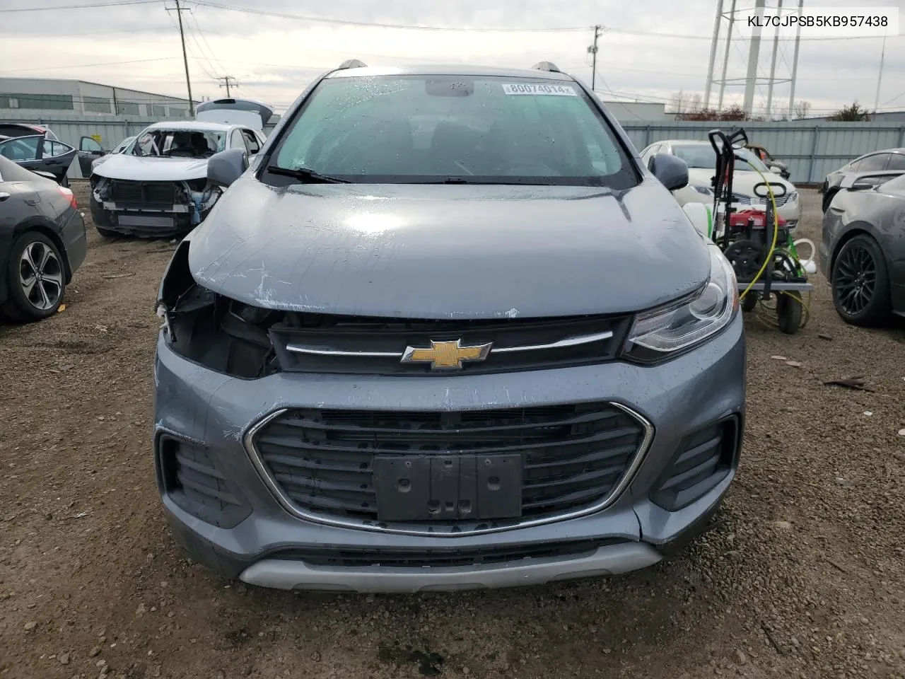 2019 Chevrolet Trax 1Lt VIN: KL7CJPSB5KB957438 Lot: 80074014