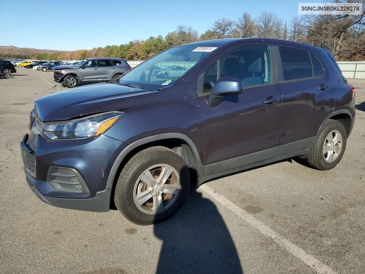 2019 Chevrolet Trax Ls VIN: 3GNCJNSB0KL229278 Lot: 80308514