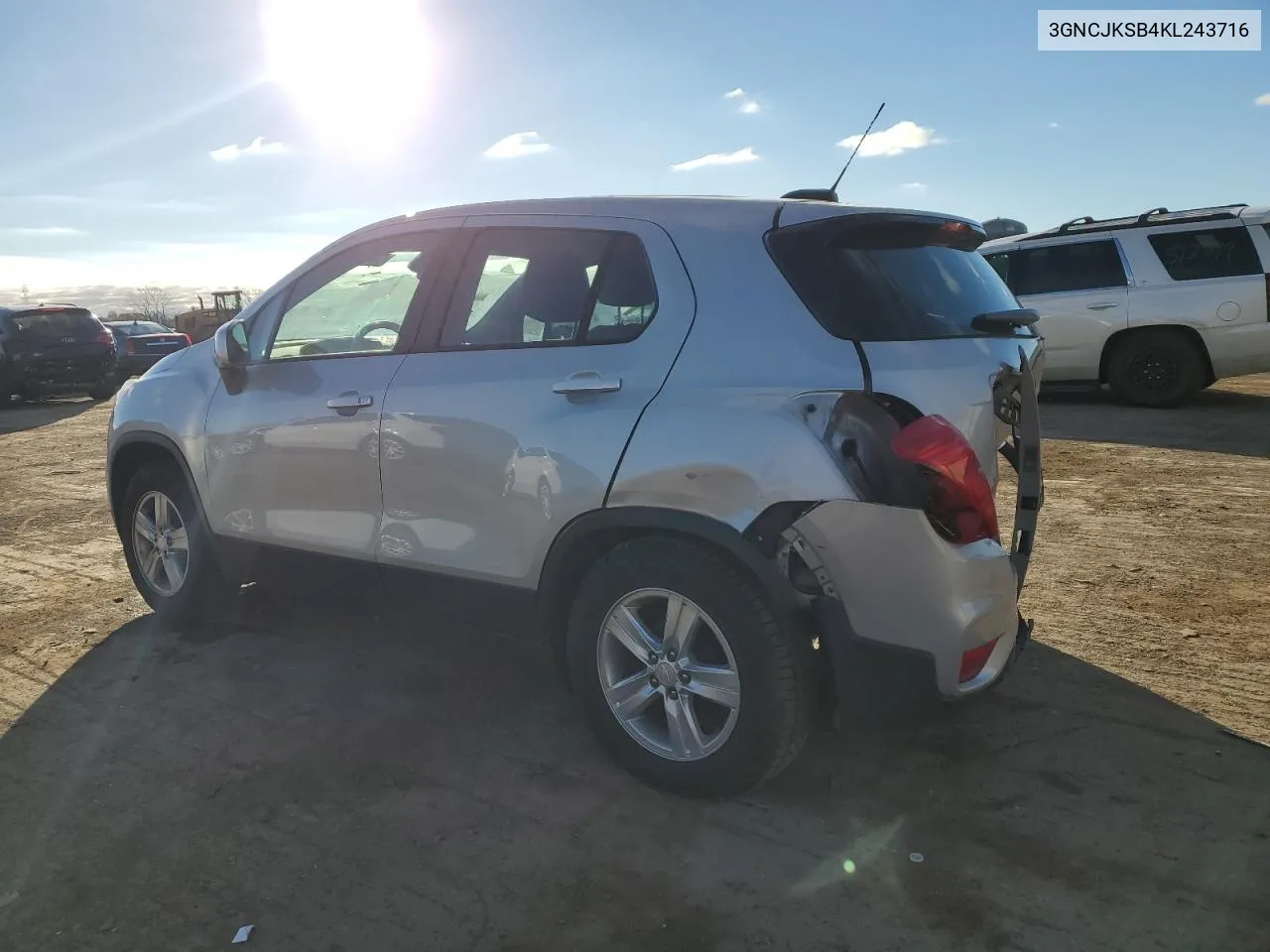 2019 Chevrolet Trax Ls VIN: 3GNCJKSB4KL243716 Lot: 80309124