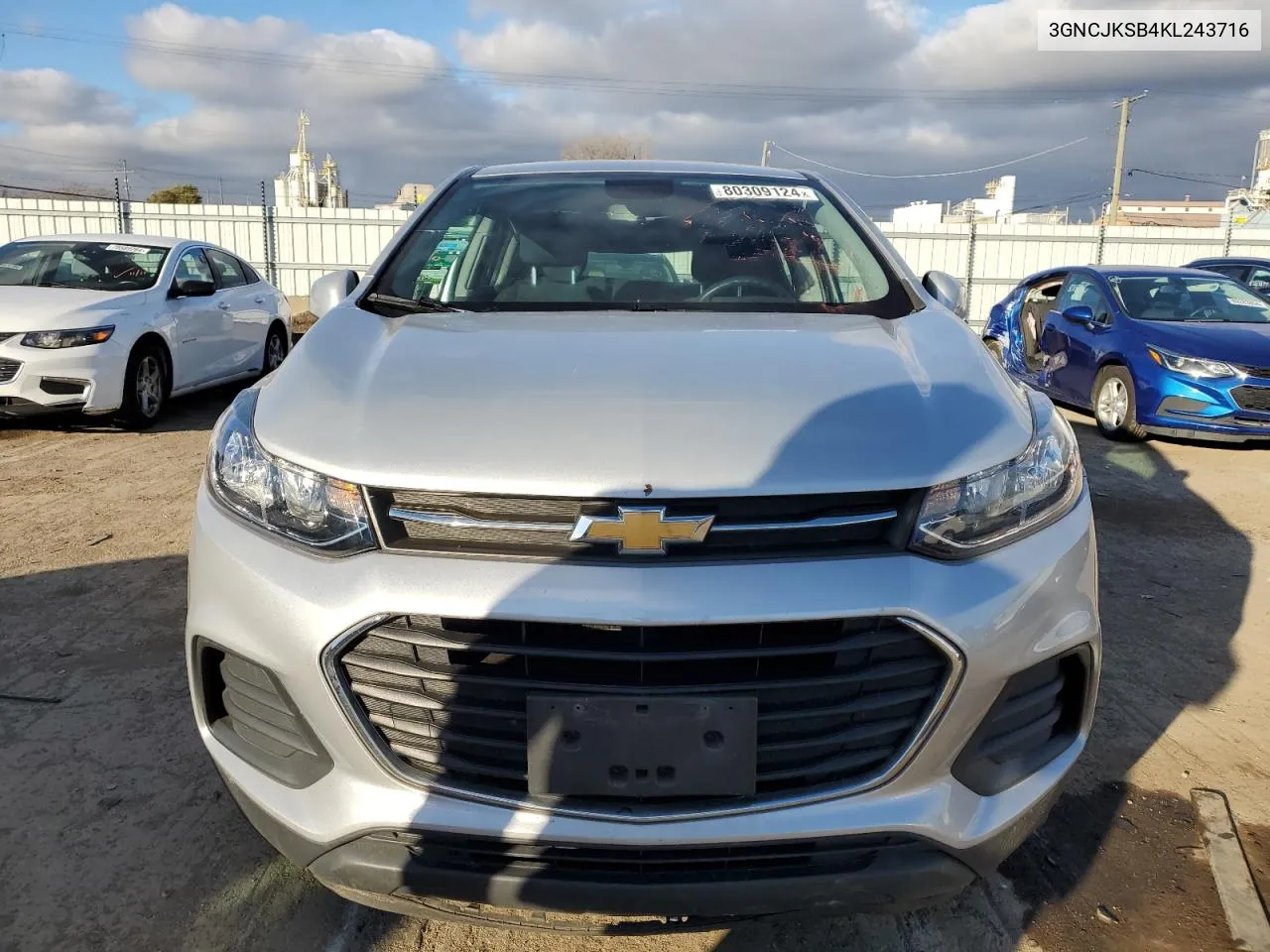 2019 Chevrolet Trax Ls VIN: 3GNCJKSB4KL243716 Lot: 80309124