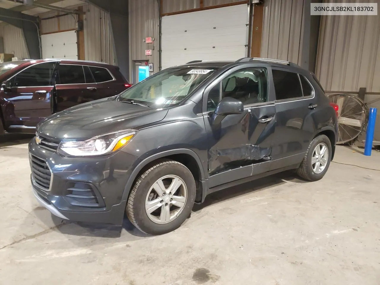 2019 Chevrolet Trax 1Lt VIN: 3GNCJLSB2KL183702 Lot: 80349954