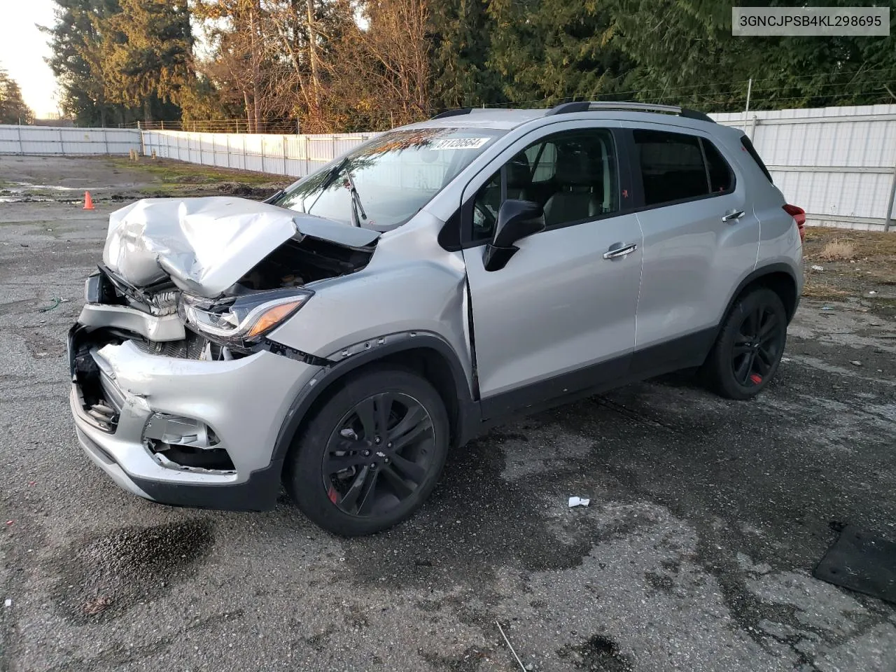 2019 Chevrolet Trax 1Lt VIN: 3GNCJPSB4KL298695 Lot: 81120564